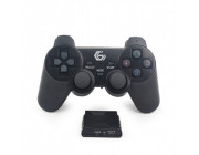 Gembird JPD-WDV-01  2.4 GHz Wireless dual vibration gamepad, 12 action buttons, 2 sticks and 4-way D-pad,, Black